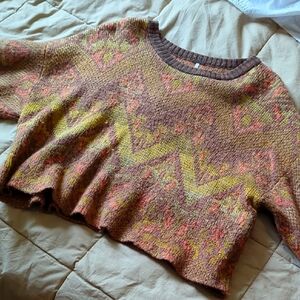 Free People Cropped Sweater